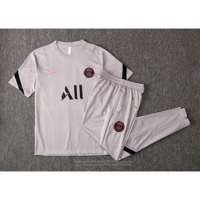 Chandal del Paris Saint-Germain Manga Corta 2021-2022 Gris